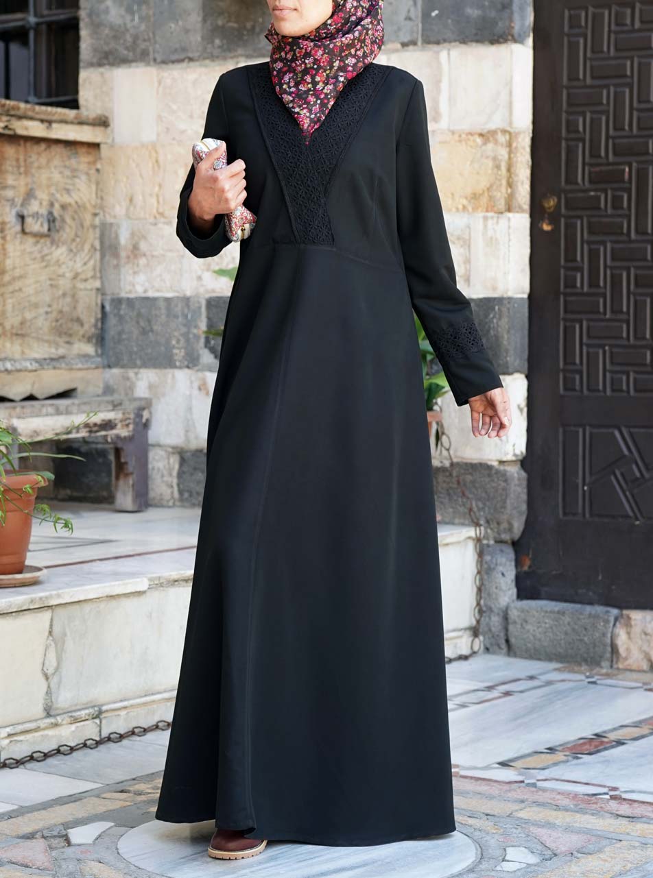 Lace and Trim Abaya